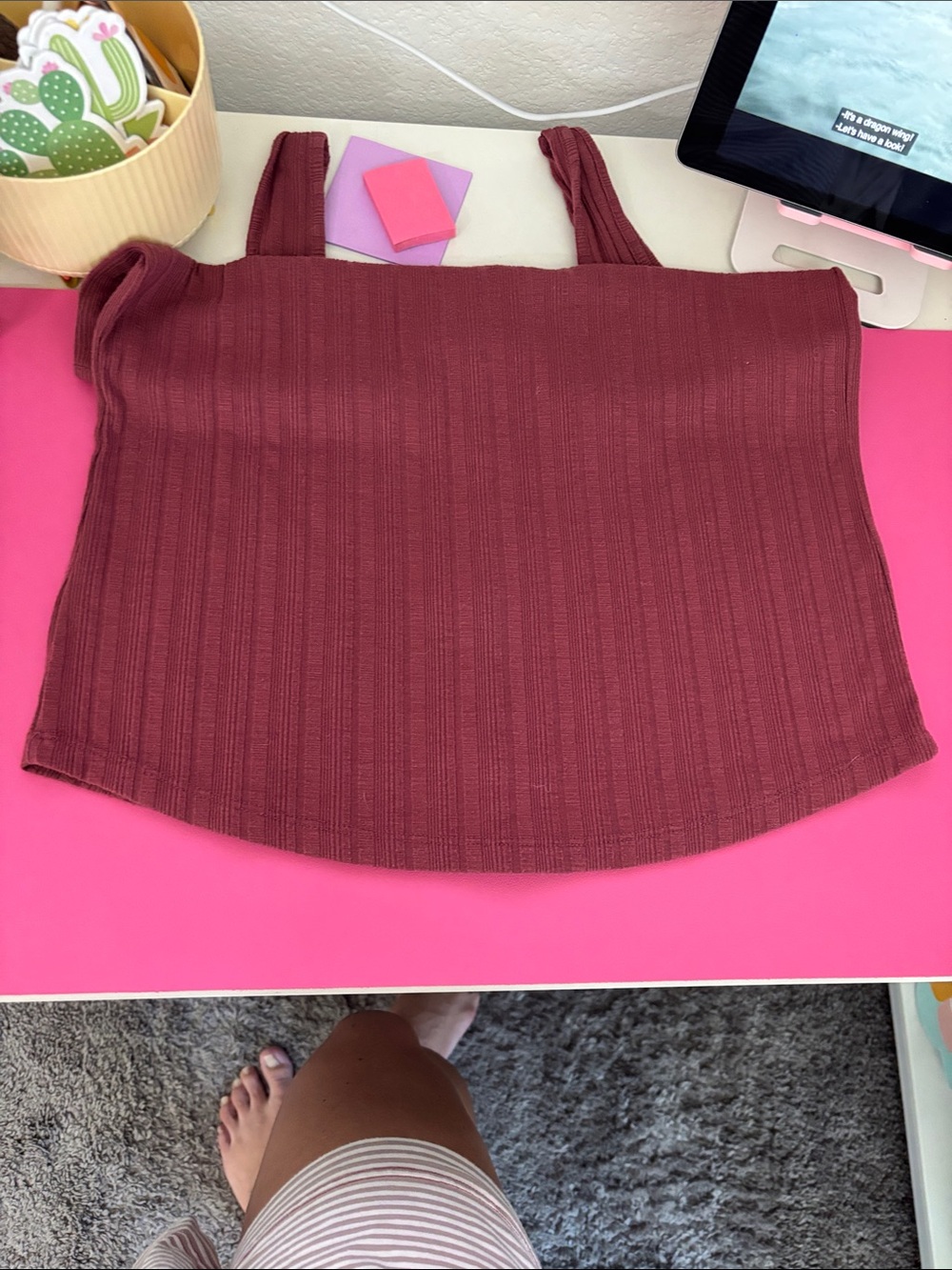 Maurices Ribbed Button-Front Tank Tops - Picture 7 of 13